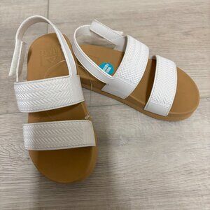 Reef Kid's Girls Water Vista Sandal White/Tan Size 10 New